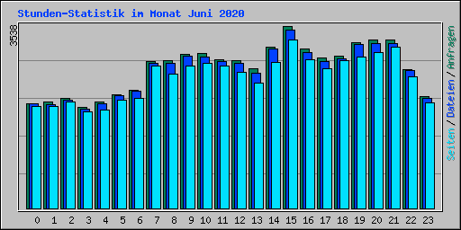 Stunden-Statistik im Monat Juni 2020