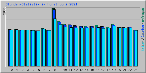 Stunden-Statistik im Monat Juni 2021