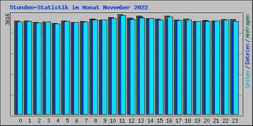 Stunden-Statistik im Monat November 2022