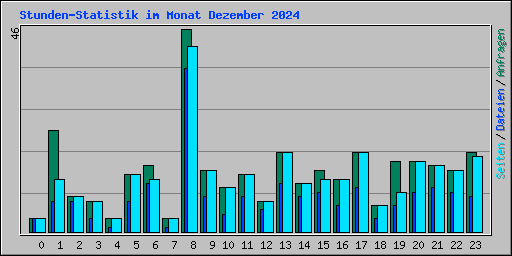 Stunden-Statistik im Monat Dezember 2024