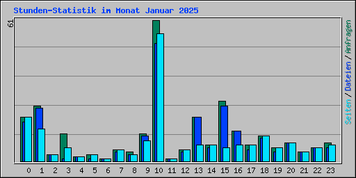 Stunden-Statistik im Monat Januar 2025
